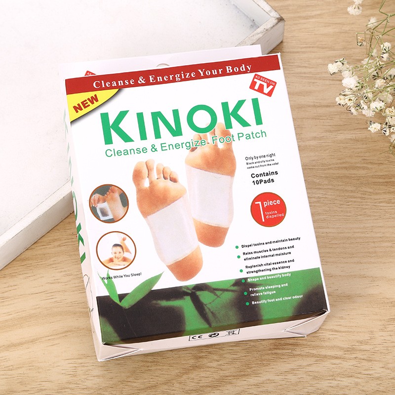 Plasturi Kinoki pentru tălpi, cutie cu 10 bucăți